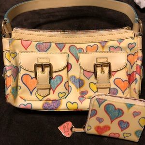 Dooney and Bourke heart handbag